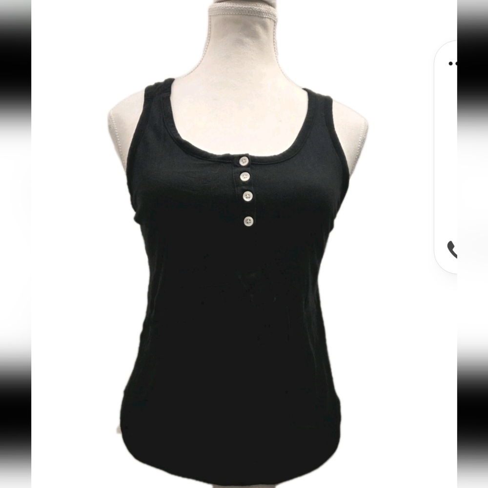 Stars Above Black Fitted Sleeveless Tank Top